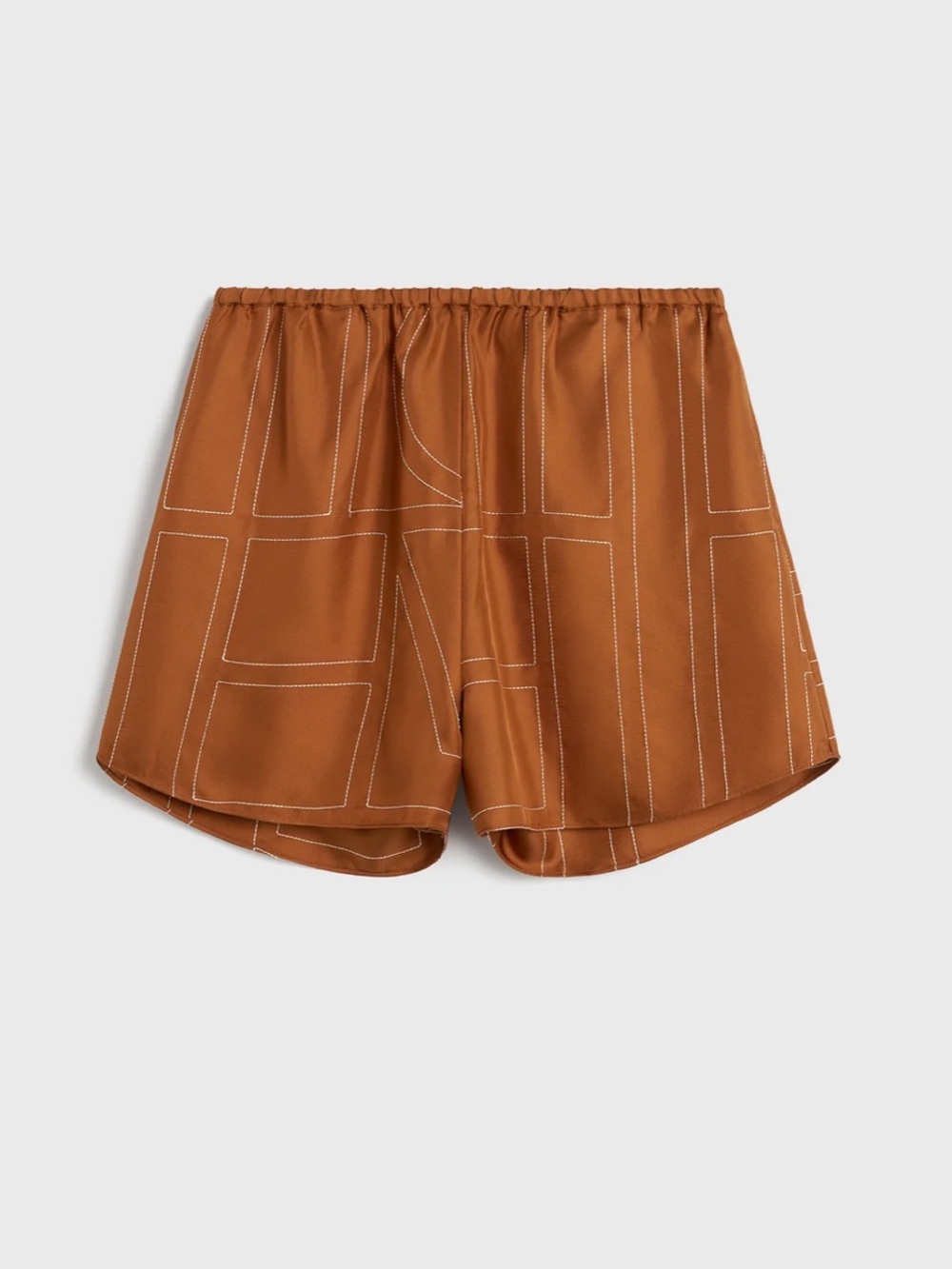 Toteme Silk terracotta shorts size 6